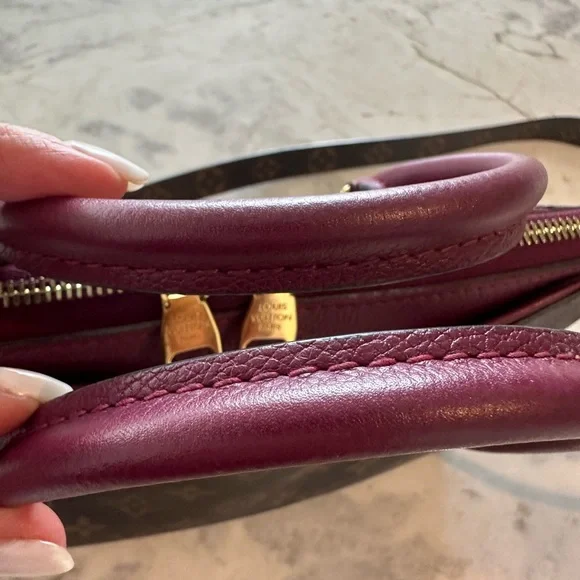 Louis Vuitton Pallas BB Monogram Brown and Burgundy Handbag - Picture 5 of 16